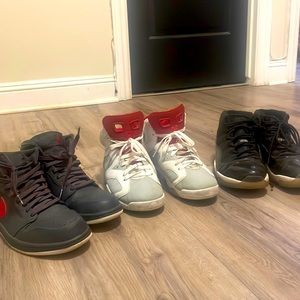 3 Pairs of Different Jordans,Size 10. Jordan 1 “Anthracite” Retro 6s, Space Jams